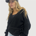 cardigan con laccio regolabile avvolgo